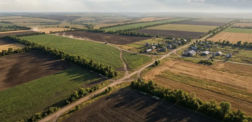 Simulation of UAV reconnaissance flights over open farmland